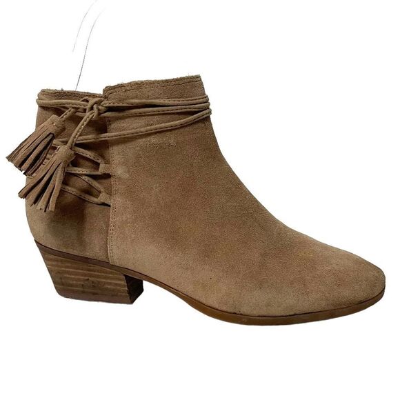 VINCE CAMUTO Carlina Western Boho Suede Tassel Wrap Booties 7.5 - Picture 12 of 12